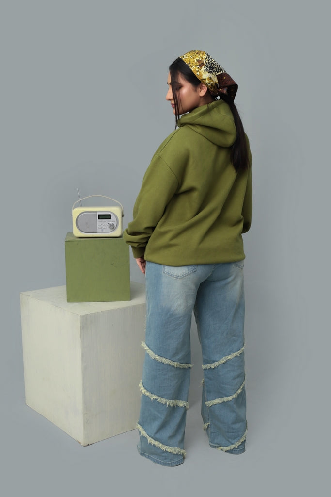 PULL OVER SIDE POCKET EMB HOODIE