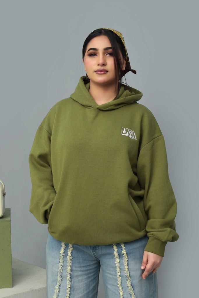 PULL OVER SIDE POCKET EMB HOODIE