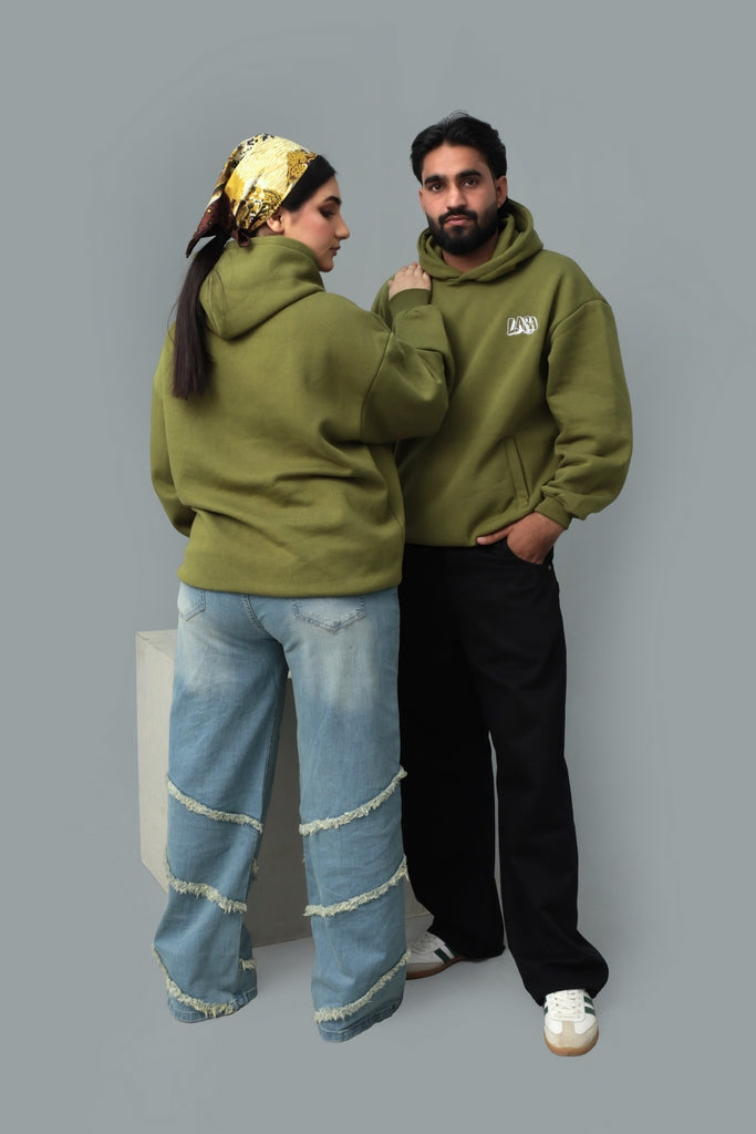 PULL OVER SIDE POCKET EMB HOODIE